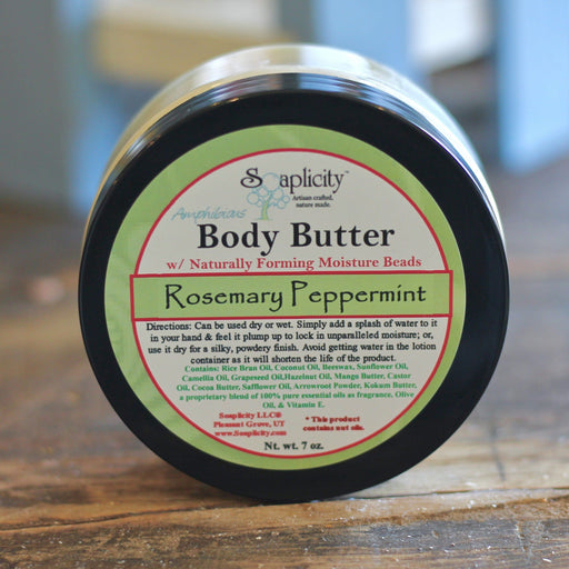 Soaplicity Rosemary Peppermint Body Butter Body Butter Light Slate Gray