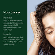 Plant Therapy Rosemary & Castor Hair Oil Hair & Skin Care Dark Green 4 oz