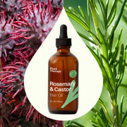 Plant Therapy Rosemary & Castor Hair Oil Hair & Skin Care Light Gray 4 oz