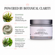 Glimmer Goddess® Organic Skin Care Organic Rosemary Mint Algae Face Mask for Acne & Rosacea Masks & Peels White Smoke