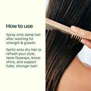 Plant Therapy Rosemary & Rice Water Daily Hair Growth Spray Hair & Skin Care Seashell 4 oz
