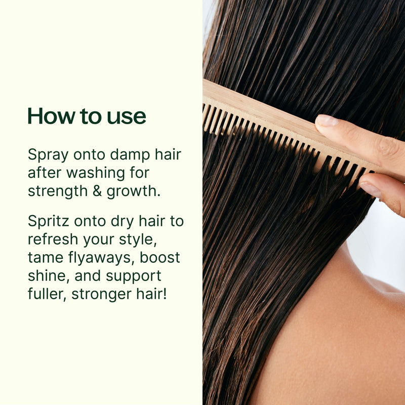 Plant Therapy Rosemary & Rice Water Daily Hair Growth Spray Hair & Skin Care Seashell 4 oz