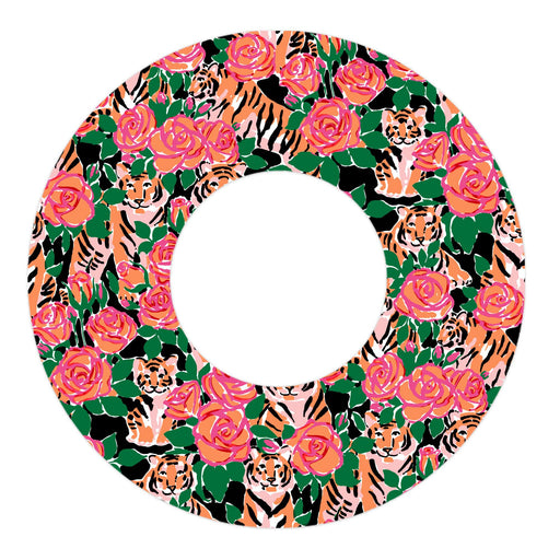 Peelz Rosey Tigers Freestyle Libre 2 Patch Tape - Pump Peelz Peelz/Stickers White Smoke 12-Pack Libre 2 (Set of 12 Patches),4-Pack Libre 2 (Set of 4 Patches)