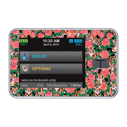 Peelz Rosey Tigers for Tandem t:slim Peelz/Stickers Black