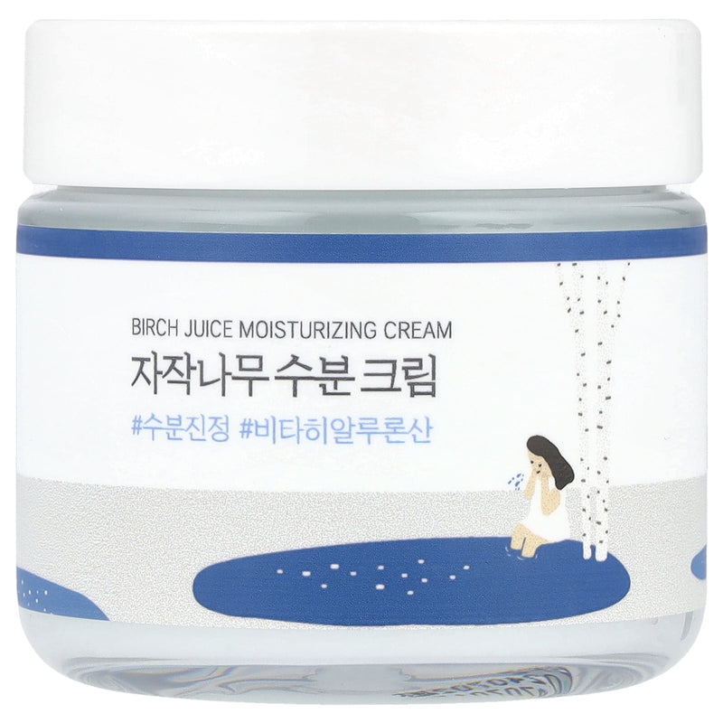 AsiaBeautyMall Round Lab Birch Juice Moisturizing Cream Moisturizer White Smoke