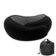 SmartPursue™ Travel neck pillow sleeping pillow Neck Pillows White Smoke Black