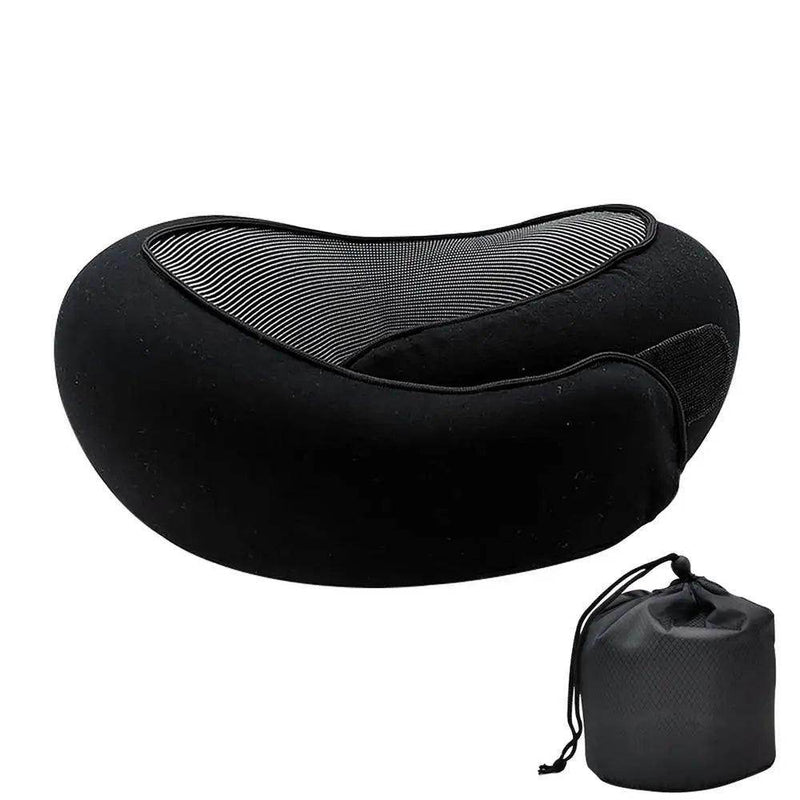 SmartPursue™ Travel neck pillow sleeping pillow Neck Pillows White Smoke Black