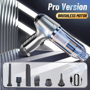 SmartPursue™ Cordless Vacuum Cleaner | Blowable Portable Cordless Car Vacuum Cordless Vacuum Light Gray Upgraded Version