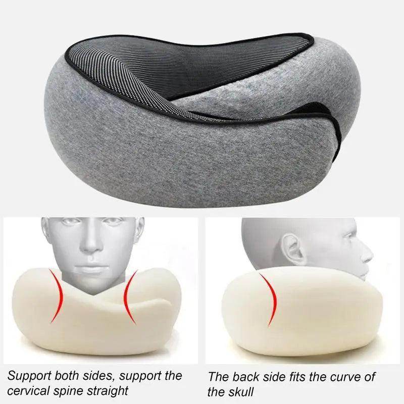 SmartPursue™ Travel neck pillow sleeping pillow Neck Pillows White Smoke Light Gray,Gray,Black,Pink,Navy Blue