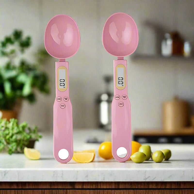 SmartPursue™ Mini Digital Spoon Scale – Precision Measuring Spoon Scale Dark Gray 2PCS Pink / 1Kg