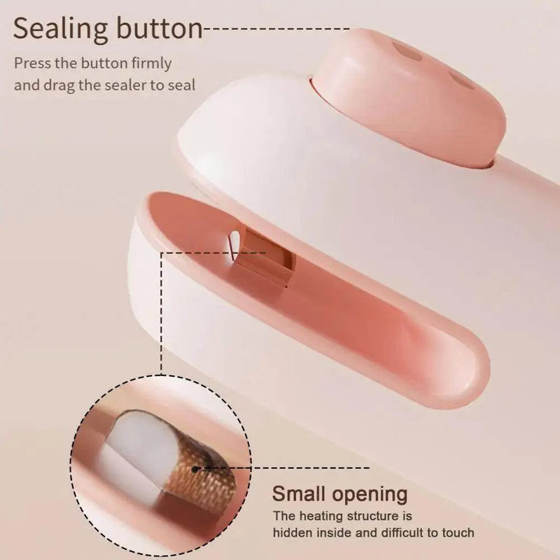 SmartPursue™ Portable Handheld Sealing Machine Sealing Machines Light Gray Coffee,Pink