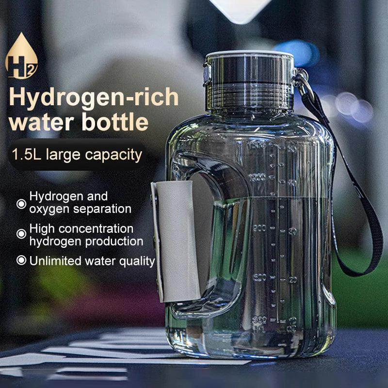 SmartPursue™ Portable Hydrogen Water Bottle 1.5L Rich Molecular Hydrogen Water Bottle Black Pink,Green,Grey,white,Blue,Light Green