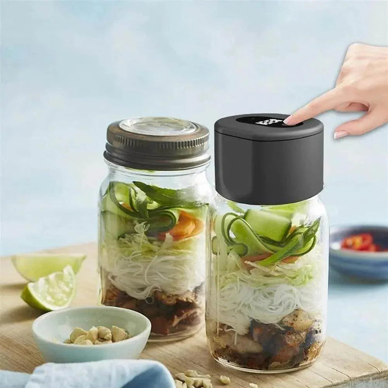 SmartPursue™ Vacuum Sealing Machine Mason Jar Vacuum Sealer Electric Vacuum Sealing Machine Kit Lavender Black,White