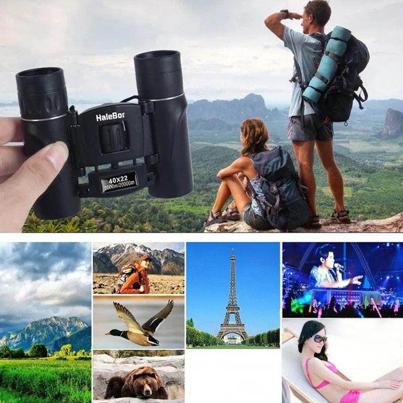 SmartPursue™ Compact High-Magnification Binoculars with Dual Focus Mini Binoculars White Smoke
