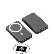 SmartPursue™ PowerHub ChargeMate wireless charger MagSafe Power Bank for iphone wireless power bank White Smoke Black Magnetic / 5000mAh,Black Magnetic / 10000mAh
