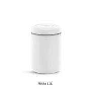 SmartPursue™ Fellow Atmos Airtight Coffee Bean Storage Jar Tank Kitchen Utensils Light Gray White 1.2L