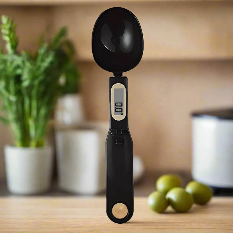 SmartPursue™ Mini Digital Spoon Scale – Precision Measuring Spoon Scale Tan Black / 1Kg