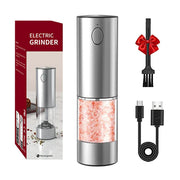 SmartPursue™ Rechargeable Electric Pepper Grinder – Adjustable Spice Mill Spice Grinders White Smoke 1pcs