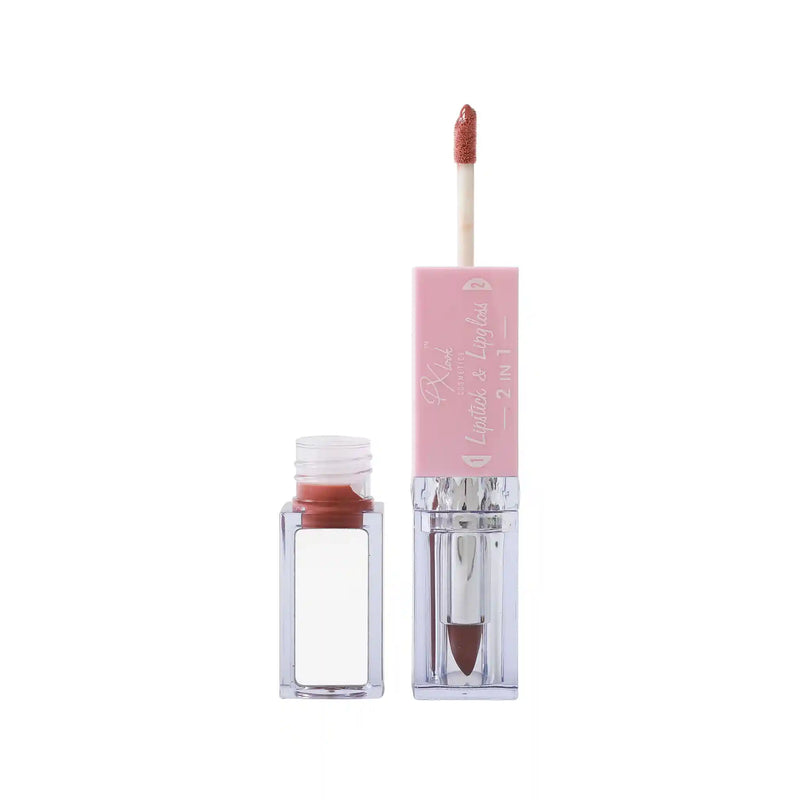 Prolux Cosmetics 2-in-1 Lipstick and Lip Gloss Combo White Smoke 1,2,3,4,5,6