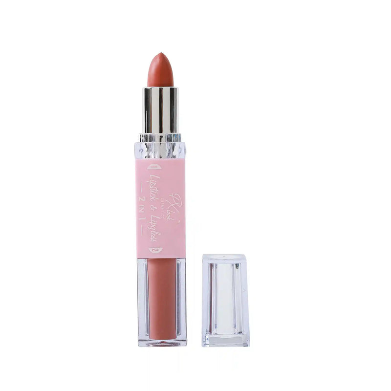 Prolux Cosmetics 2-in-1 Lipstick and Lip Gloss Combo White Smoke 5