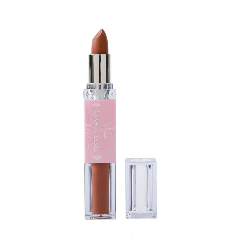 Prolux Cosmetics 2-in-1 Lipstick and Lip Gloss Combo White Smoke 6