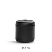 SmartPursue™ Fellow Atmos Airtight Coffee Bean Storage Jar Tank Kitchen Utensils Dark Slate Gray Black 0.7L