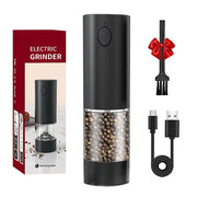 SmartPursue™ Rechargeable Electric Pepper Grinder – Adjustable Spice Mill Spice Grinders White Smoke 1Pcs Plastic shell