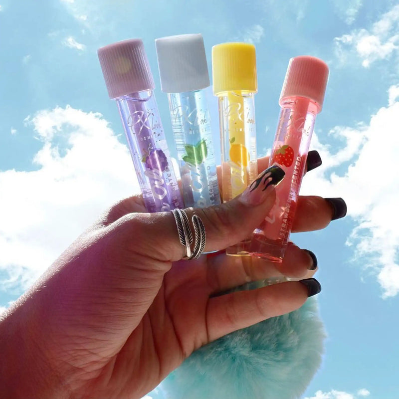 Prolux Cosmetics Scented Fruity Lip Oil lip oil White Smoke LEMON,MINT,GRAPE,STRAWBERRY