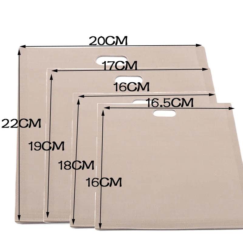 SmartPursue™ Reusable Toaster Bags Food Storage Gray 5 pcs/16x16.5cm,5 pcs/17x19cm,5 pcs/16x18cm,5 pcs/20x22cm