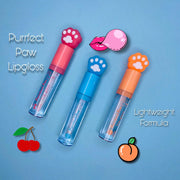 Prolux Cosmetics Purrfect Paw Best Lipgloss Lip Gloss Cornflower Blue peach - orange,cherry - pink,bubblegum - blue