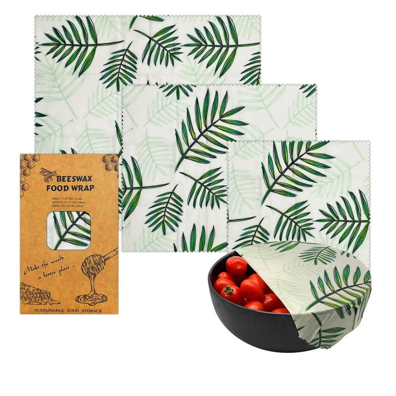 SmartPursue™ Eco-Friendly Reusable Food Wraps beeswax food wraps White Smoke 1 Set 3 sizes No.017