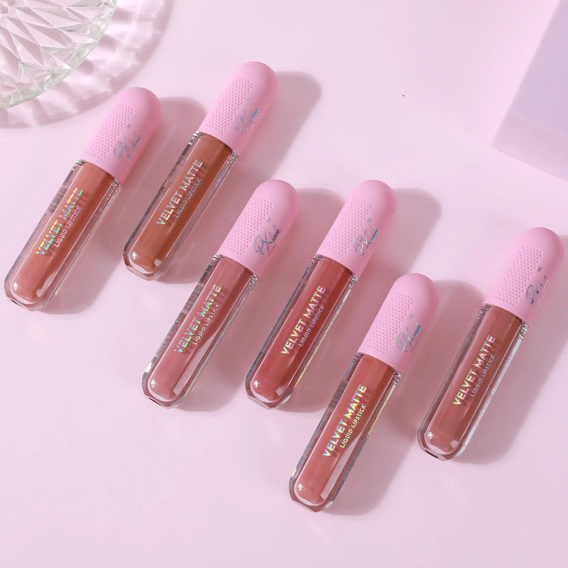 Prolux Cosmetics Velvet Matte Liquid Lipstick Lip Stick Lavender 01,02,03,04,05,06