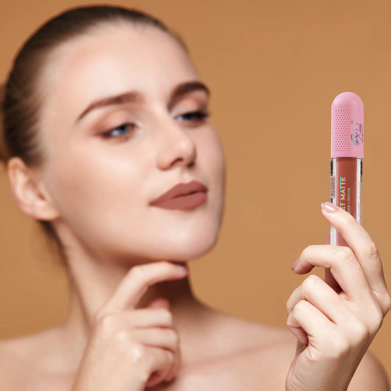 Prolux Cosmetics Velvet Matte Liquid Lipstick Lip Stick Dark Khaki 01,02,03,04,05,06