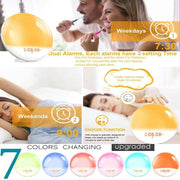 SmartPursue™ Wake Up Sunrise Simulation Alarm Clock Alarm Clocks White Smoke