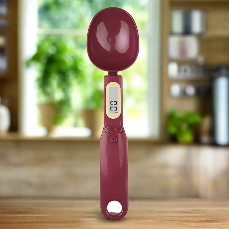 SmartPursue™ Mini Digital Spoon Scale – Precision Measuring Spoon Scale Rosy Brown Red / 1Kg