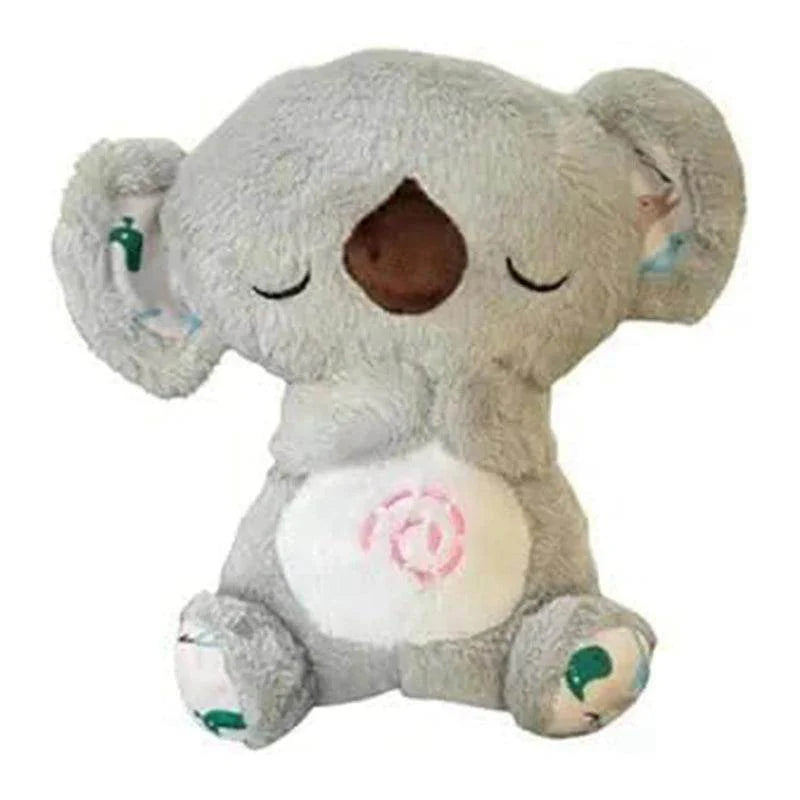 SmartPursue™ Anxiety Relief sleeping Koala Breathing Plush Toy Plush Toys White Smoke Light Gray 1Pcs