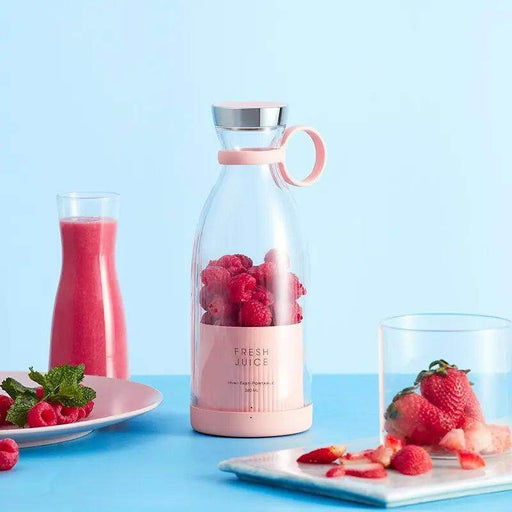 SmartPursue™ Portable Mini Juice Blender Bottle with Wireless Charging portable blender Pale Turquoise Pink,White,Black