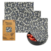 SmartPursue™ Eco-Friendly Reusable Food Wraps beeswax food wraps White Smoke 1 Set 3 sizes No.023