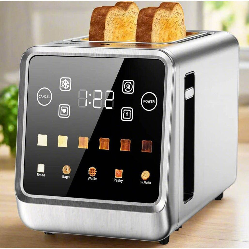 SmartPursue™ Stainless Steel Smart Digital Toaster Toaster Black Default Title