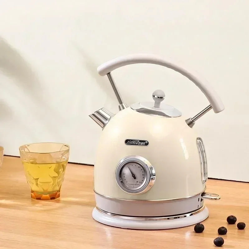SmartPursue™ Electric Kettle with Thermometer Electric Kettle Antique White Black / EU,Black / UK,Black / AU,red / EU,red / UK,red / AU,light green / EU,light green / UK,light green / AU,beige / EU,beige / UK,beige / AU