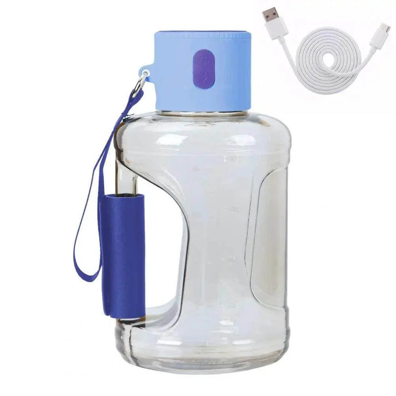 SmartPursue™ Portable Hydrogen Water Bottle 1.5L Rich Molecular Hydrogen Water Bottle White Smoke Blue