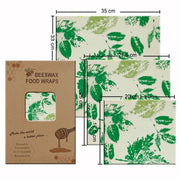 SmartPursue™ Eco-Friendly Reusable Food Wraps beeswax food wraps White Smoke 1 Set 3 sizes No.014