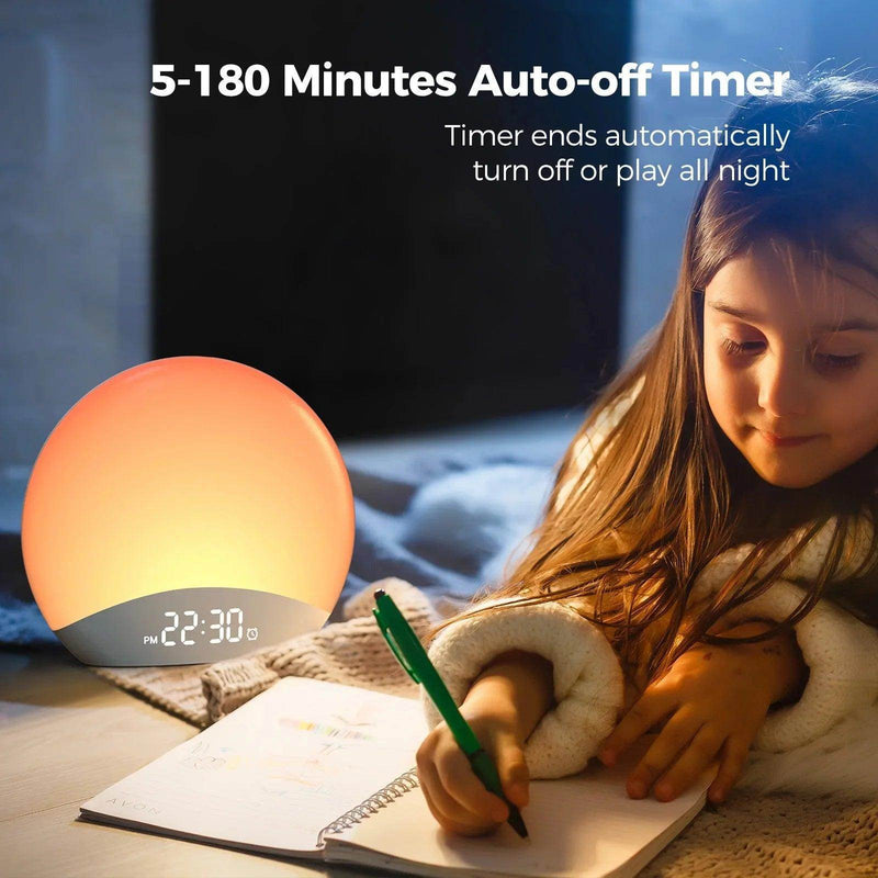 SmartPursue™ Sunrise Alarm Clock Alarm Clocks Black American,British,Australian,European