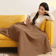 SmartPursue™ USB Electric Heated CozyGlow Heated Wrap Wearable Heated Blanket Antique White Coffee / 150x80cm
