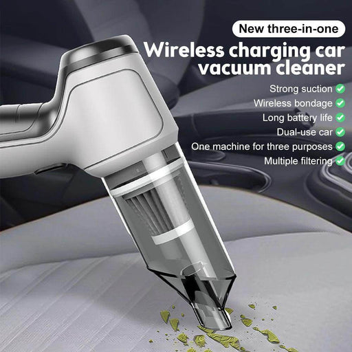SmartPursue™ Cordless Vacuum Cleaner | Blowable Portable Cordless Car Vacuum Cordless Vacuum Gray White