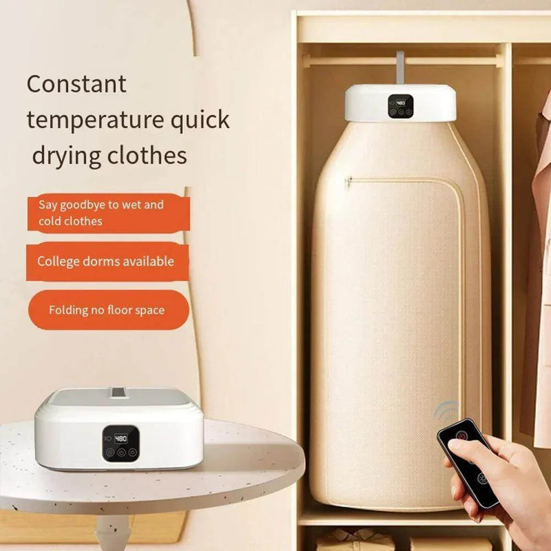 SmartPursue™ Portable Clothes Dryer for Apartments Cloth Dryer Antique White WHITE / US,WHITE / EU