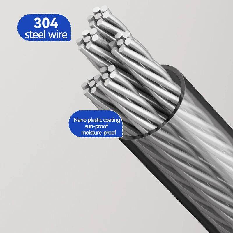 SmartPursue™ Invisible Retractable Clothesline Home Tools Light Gray White 4.2M Rope,Black 4.2M Rope,Grey  4.2M Rope