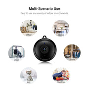SmartPursue™ Mini WiFi Indoor Security Camera Mini Camera White Smoke With 16G Card,With 32G Card,With 64G Card,With 128G Card,ONLY Camera