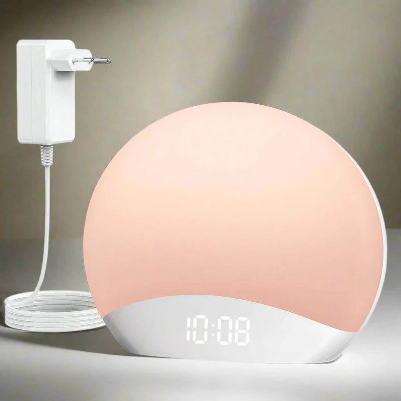 SmartPursue™ Sunrise Alarm Clock Alarm Clocks Antique White European