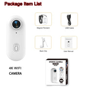 SmartPursue™ 4K Mini Vlog Camera with WiFi Mini Camera White Smoke UHD Pro 4K (WH-Lite) / With 64G TF Card,UHD Pro 4K (WH-Lite) / With 128G TF Card,UHD Pro 4K (WH-Lite) / NO TF Card,UHD Pro 4K (WH-Lite) / With 32G TF Card
